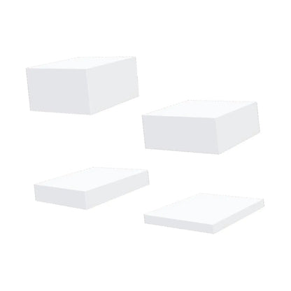 4x Acrylic Display Riser Box Food Display Stand Table Stand Nesting Riser Stands for Food Cake Collection Jewelry Cosmetics